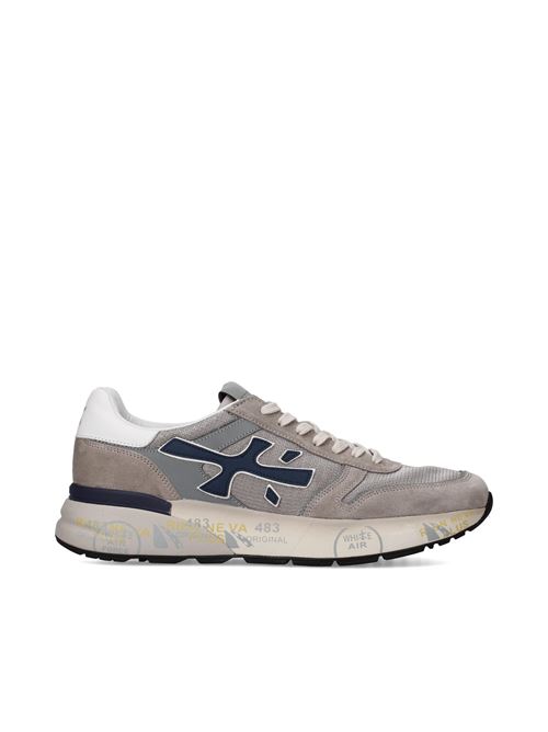 Sneakers in pelle ecopelle e tessuto PREMIATA | MICK8001 GRIGIO
